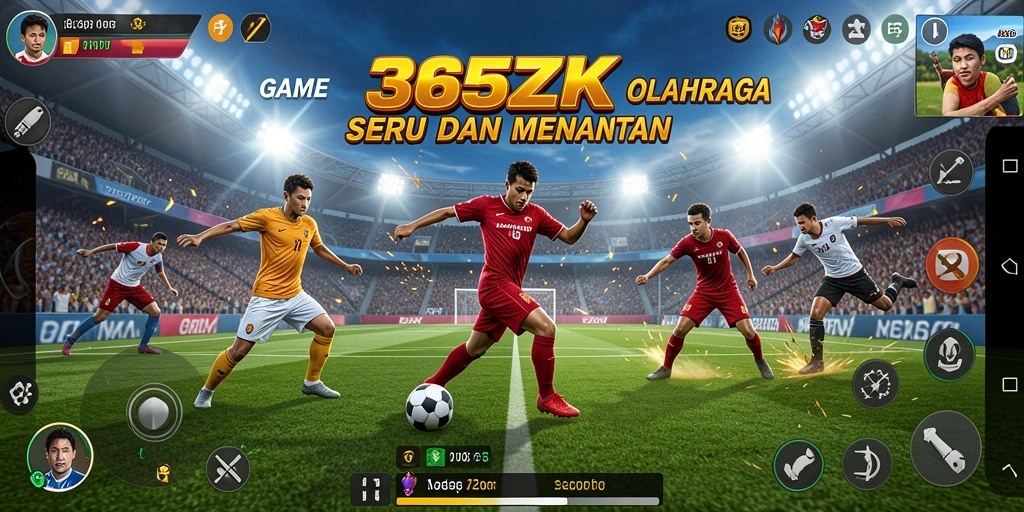 Tampilan gameplay seru dari 365ZK dengan aksi olahraga yang mendebarkan.