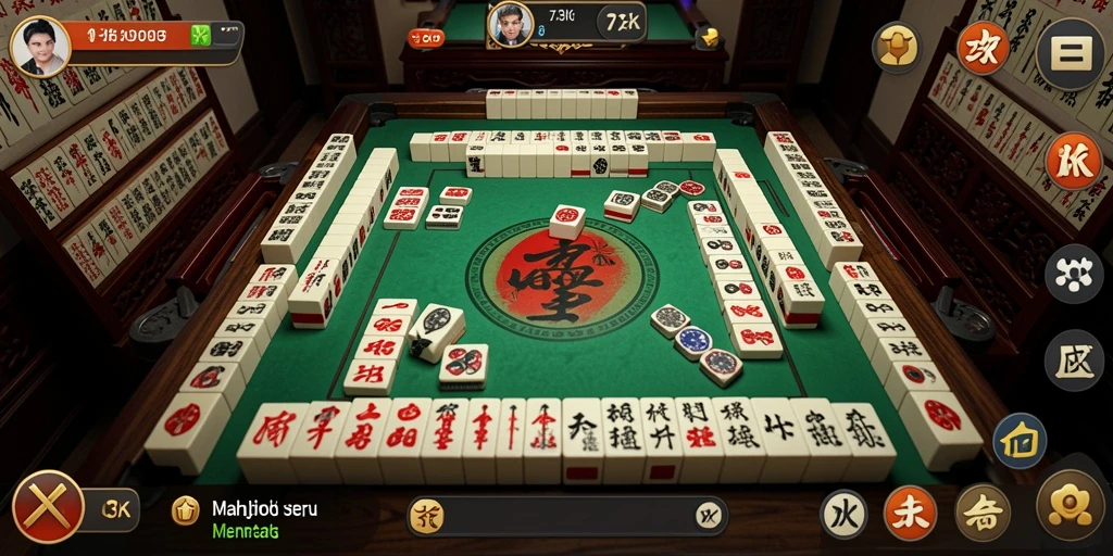 Tampilan gameplay Mahjong yang menarik dan menantang di 73K.