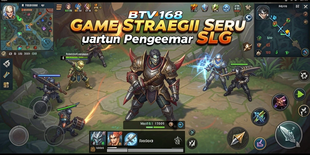 Tangkapan layar menampilkan pertempuran strategi yang epik di BTV168.