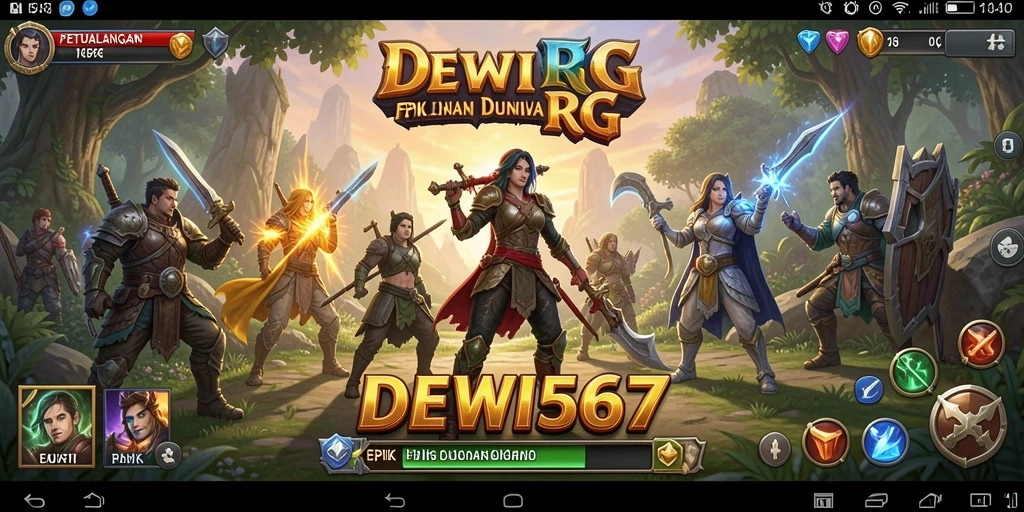 Tampilan gameplay menarik dari DEWI567 yang mengajak pemain ke dunia fantasi.