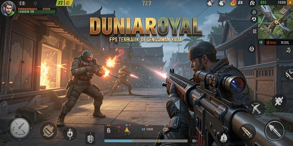 Tampilan menarik dari gameplay DUNIAROYAL yang intens.