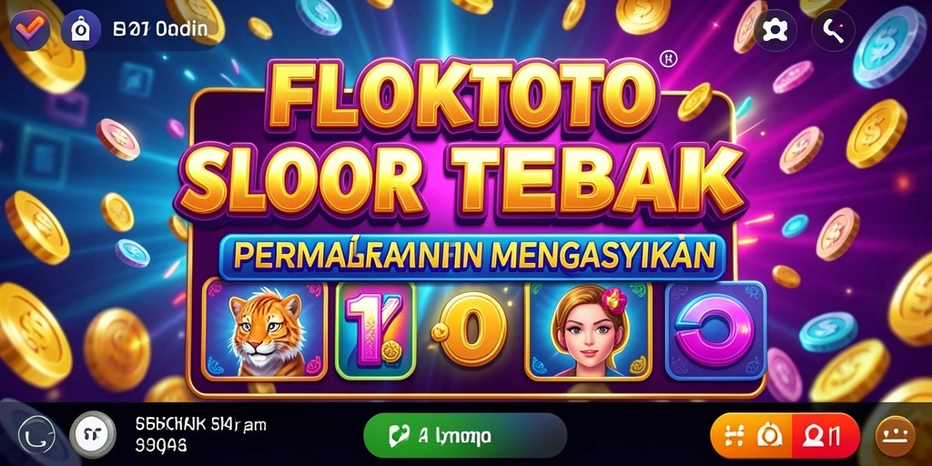 Tampilan gameplay Slot yang menegangkan di FLOKITOTO.