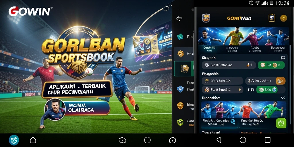 Tangkapan layar GOWIN menunjukkan pengalaman taruhan olahraga yang menarik.