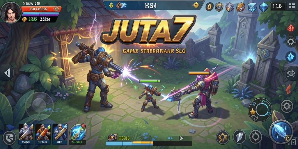 Tampilan gameplay menarik dari JUTA7 yang penuh strategi.