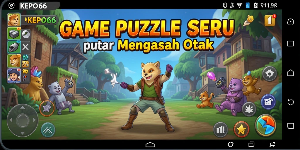 Tampilan gameplay menarik dari puzzle KEPO66 yang menantang.