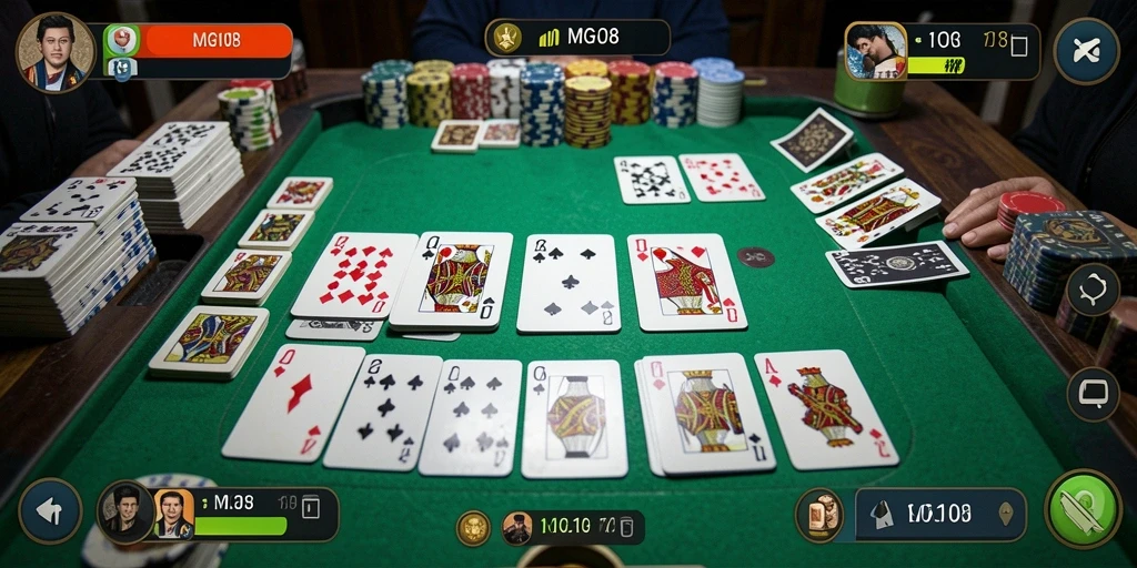 Tampilan gameplay Gaple yang seru dan interaktif.