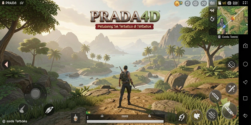 Screenshot gameplay PRADA4D menampilkan eksplorasi dunia terbuka yang menakjubkan.