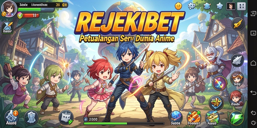Gameplay seru dari REJEKIBET dengan karakter Anime yang menarik.