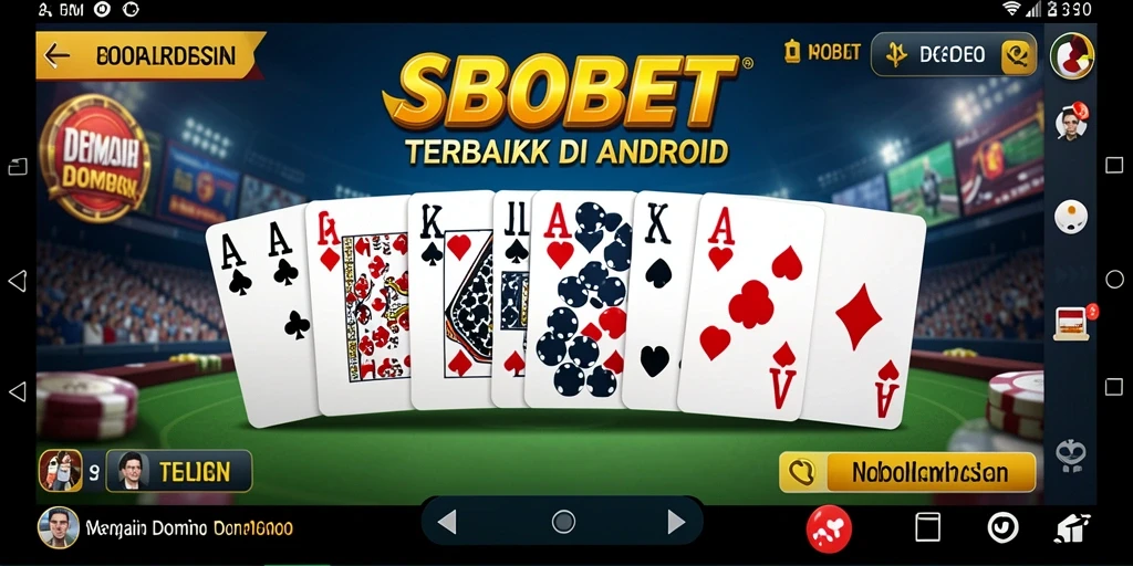 Tampilan gameplay seru dalam SBOBET dengan berbagai pilihan Domino.