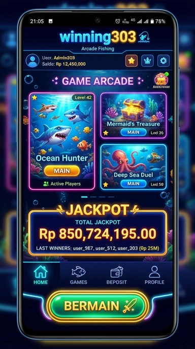 Proses pengunduhan aplikasi di Winning303 yang sederhana.